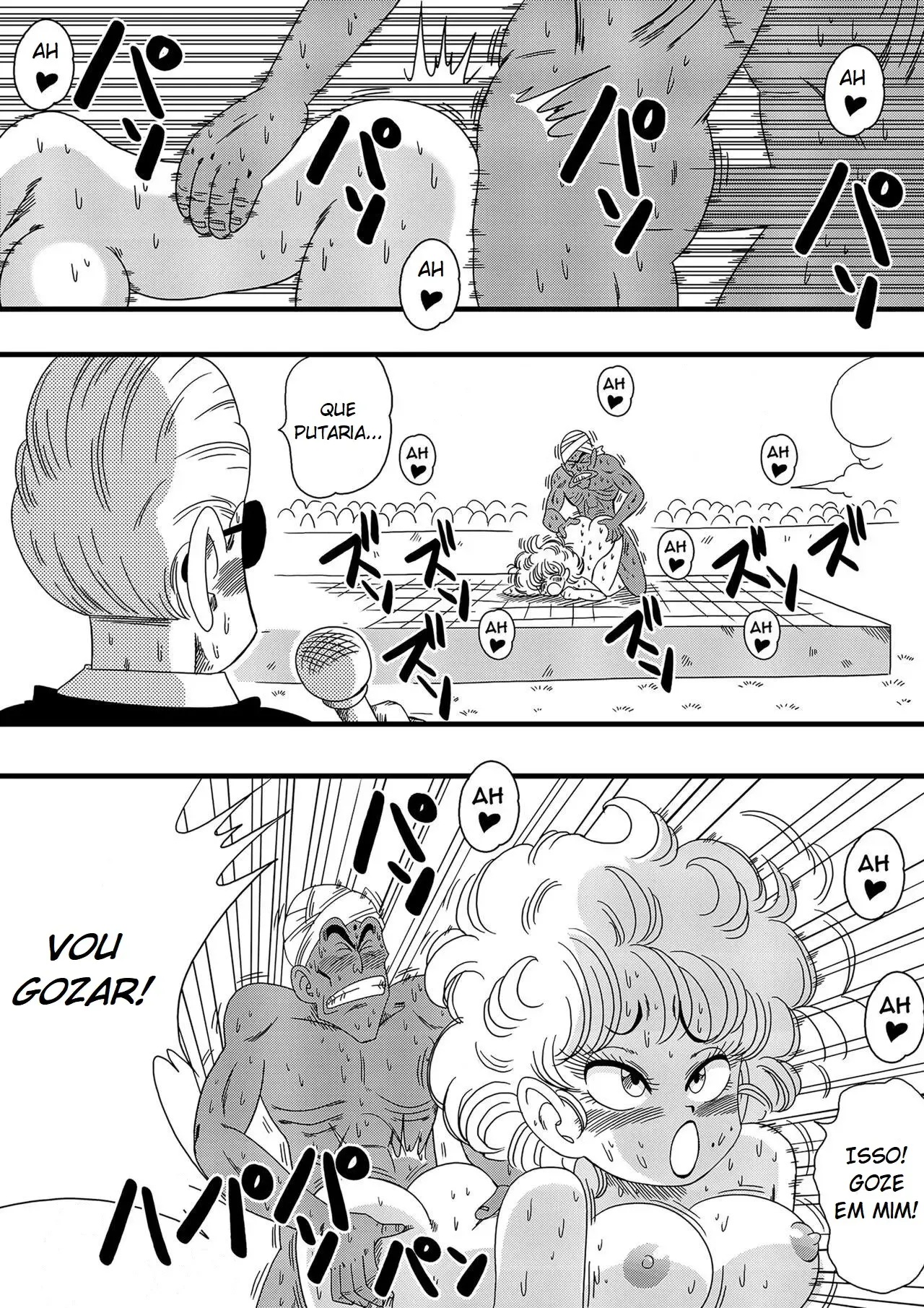 Suculentas Cenas Proibidas de Nam e Ranfan nos Quadrinhos Eróticos de Dragon Ball