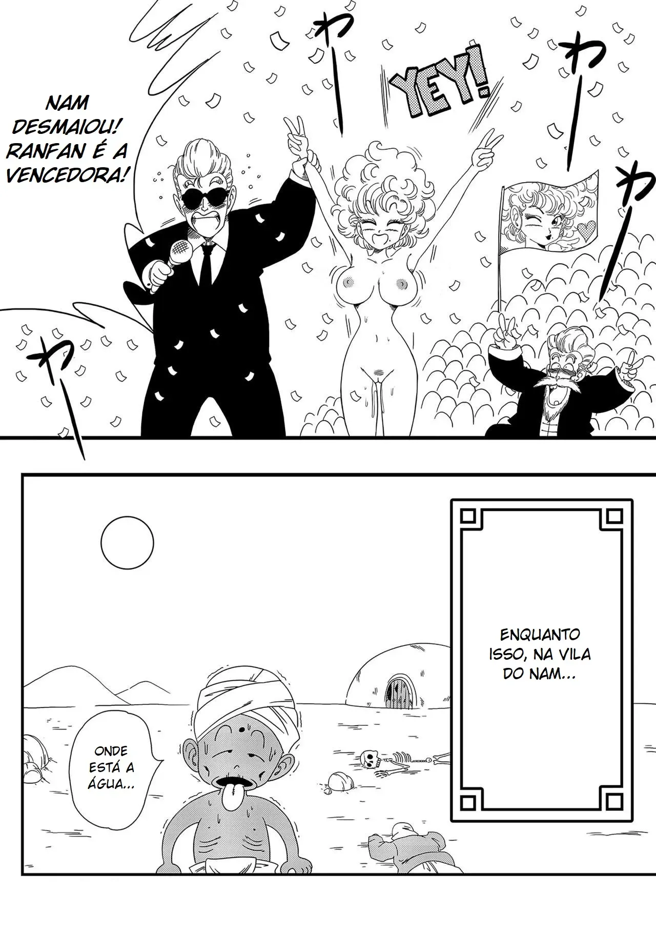 Suculentas Cenas Proibidas de Nam e Ranfan nos Quadrinhos Eróticos de Dragon Ball