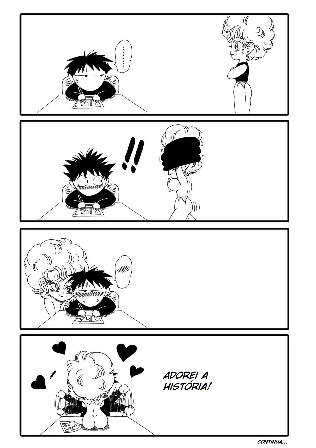 Suculentas Cenas Proibidas de Nam e Ranfan nos Quadrinhos Eróticos de Dragon Ball