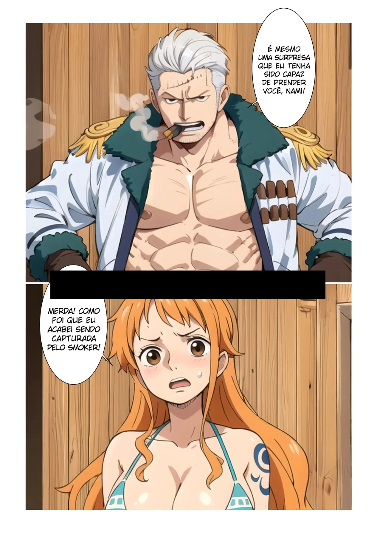 Nami Submissa: Sexo Explícito e Dominado por Smoker em HQ do One Piece