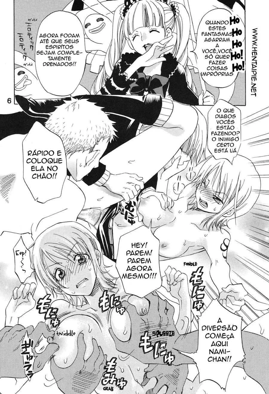 Sexo Explícito com a Nami dos One Piece - Hentai Proibido em HQ