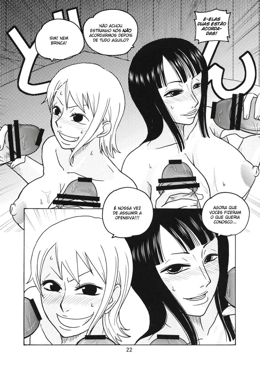 Diário Erótico de Nami e Robin: Surra de Prazer no One Piece