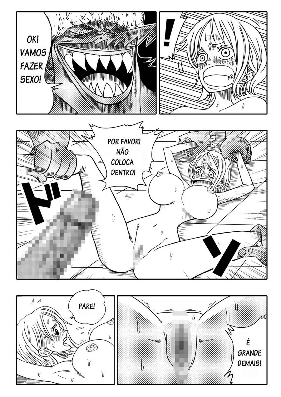 Nami Submissa no Estúdio dos Sonhos - Quadrinhos Eróticos One Piece Explícitos