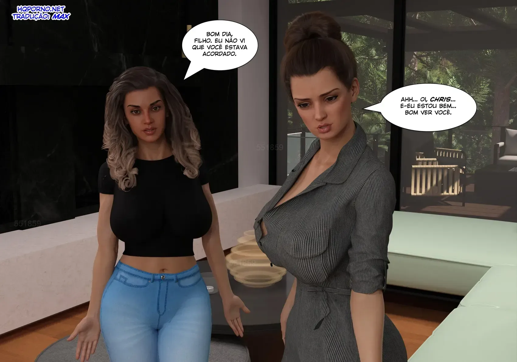 Quadrinhos Eróticos 3D: A Fornicação Deliciosa de NandoF e sua Mãe