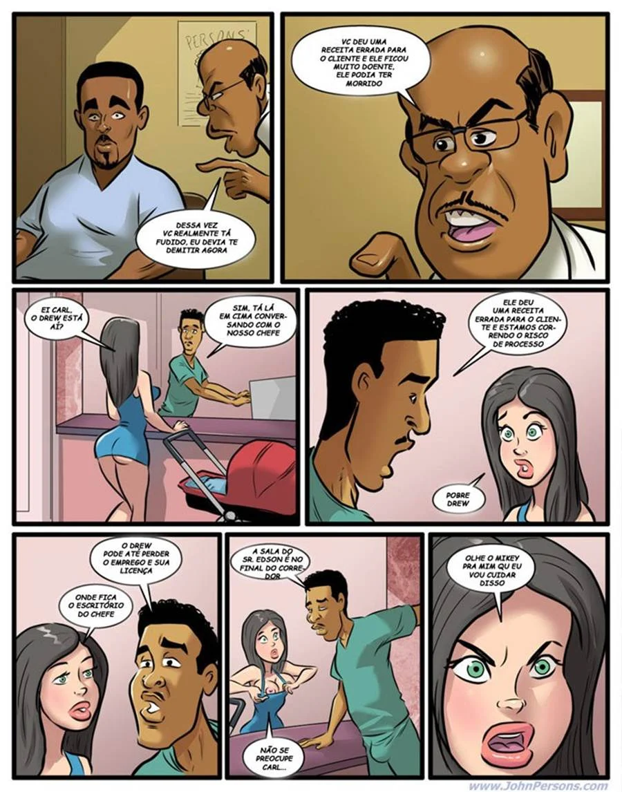 Desvios da Babá Interracial: HQ Picante com Muita Safadeza Explícita Desvios da Babá Interracial: HQ Picante com Muita Safadeza Explícita