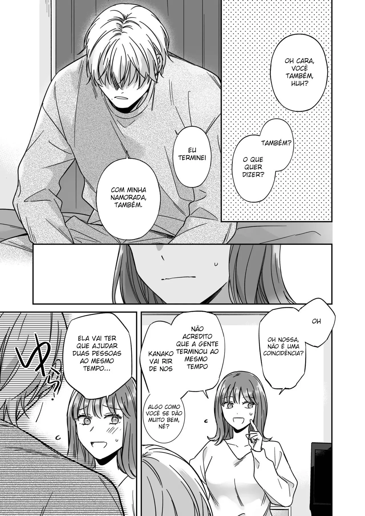 Insatisfeita, ela me implora para entrar com tudo enquanto seu namorado assiste