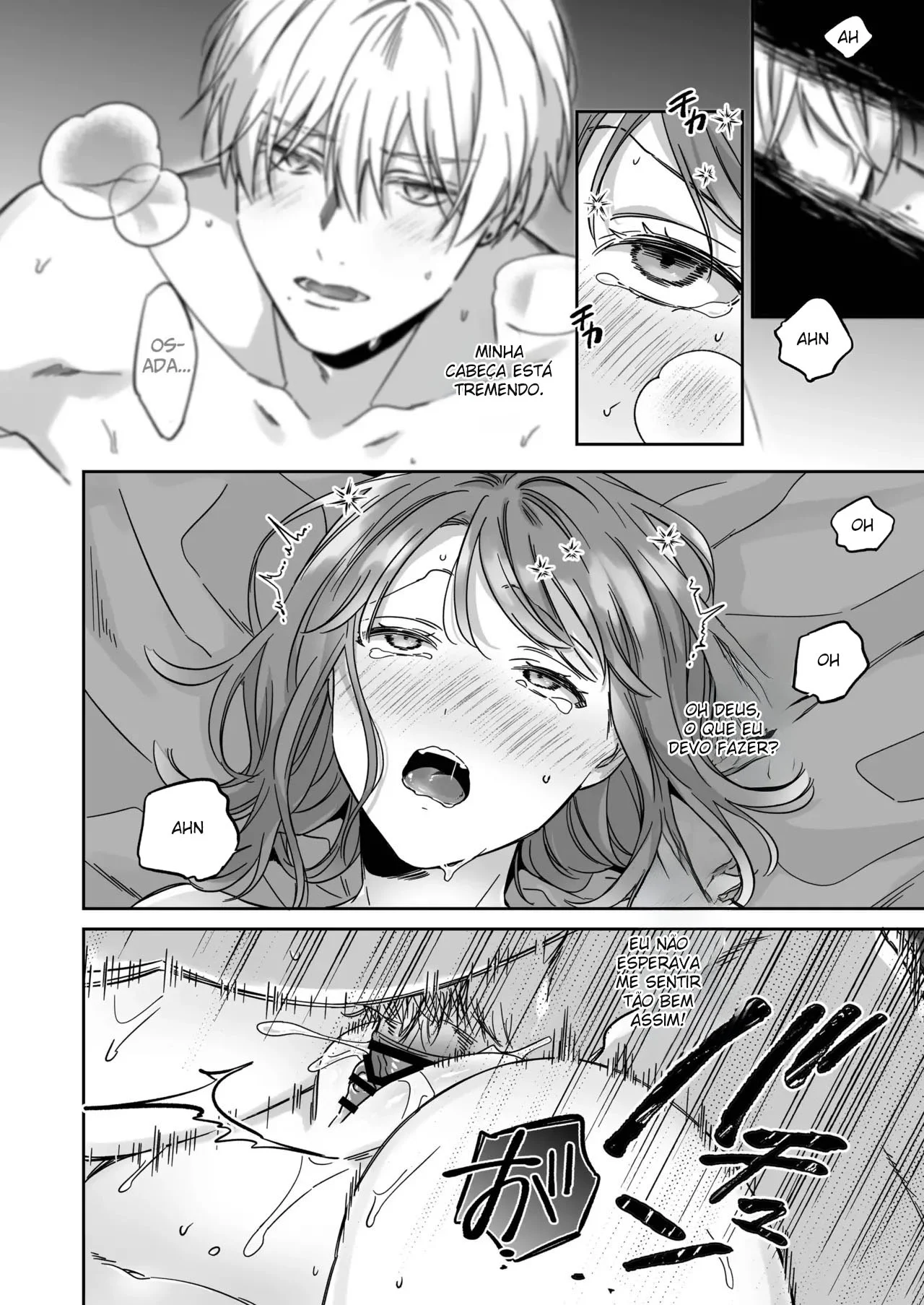 Insatisfeita, ela me implora para entrar com tudo enquanto seu namorado assiste