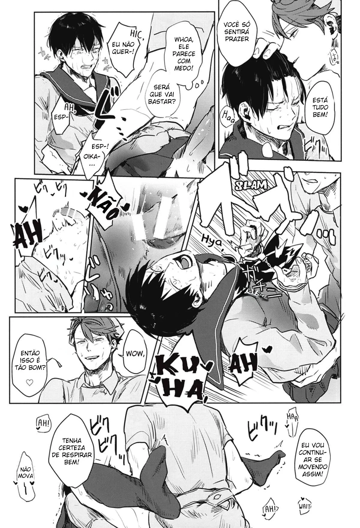 Não Consigo Me Controlar Com Você Por Perto! - HQ Erótica Yaoi Explícita