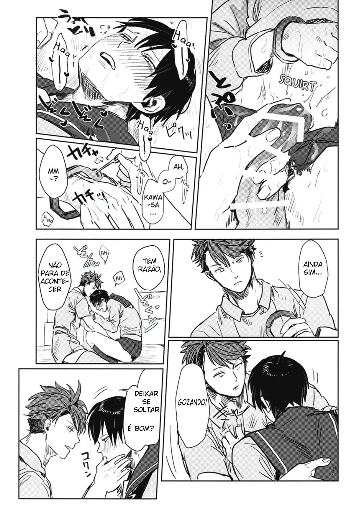 Não Consigo Me Controlar Com Você Por Perto! - HQ Erótica Yaoi Explícita