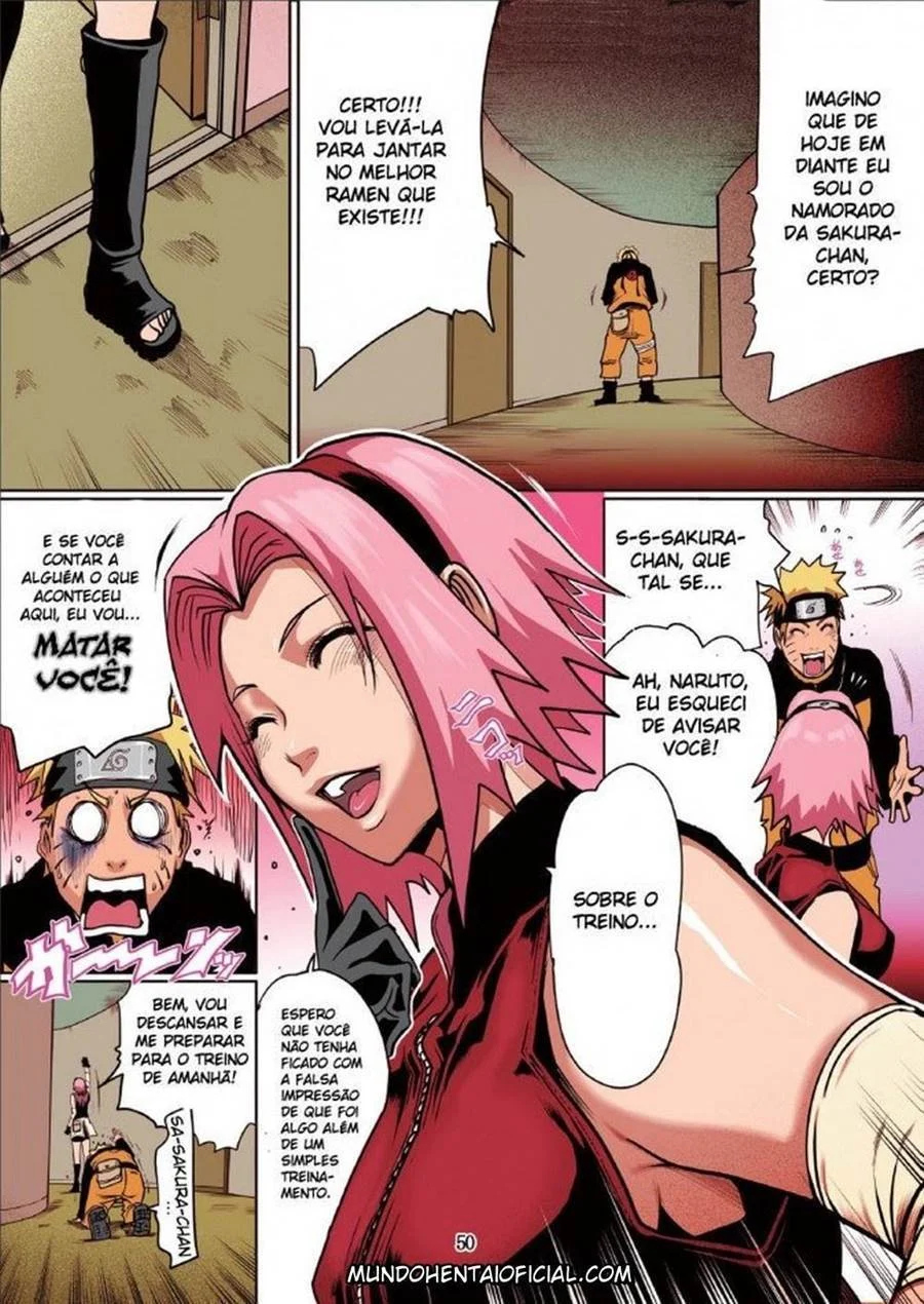 Hentai Explícito: Naruto Transando com Todo Mundo - Quadrinhos Eróticos Apimentados
