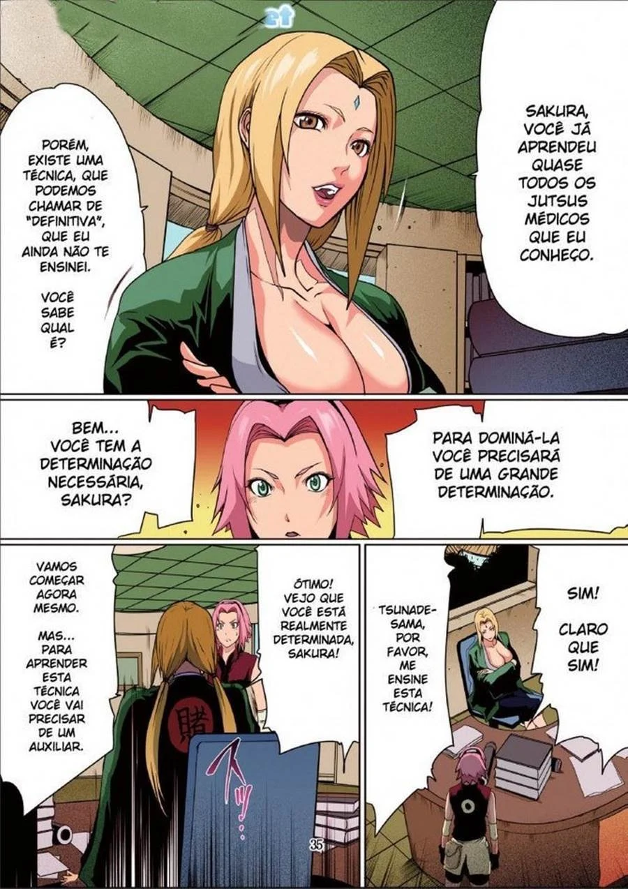 Hentai Explícito: Naruto Transando com Todo Mundo - Quadrinhos Eróticos Apimentados