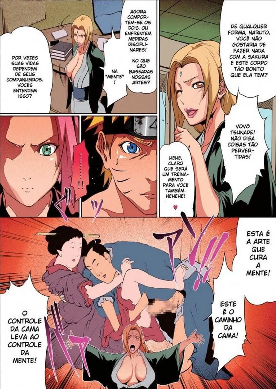 Hentai Explícito: Naruto Transando com Todo Mundo - Quadrinhos Eróticos Apimentados