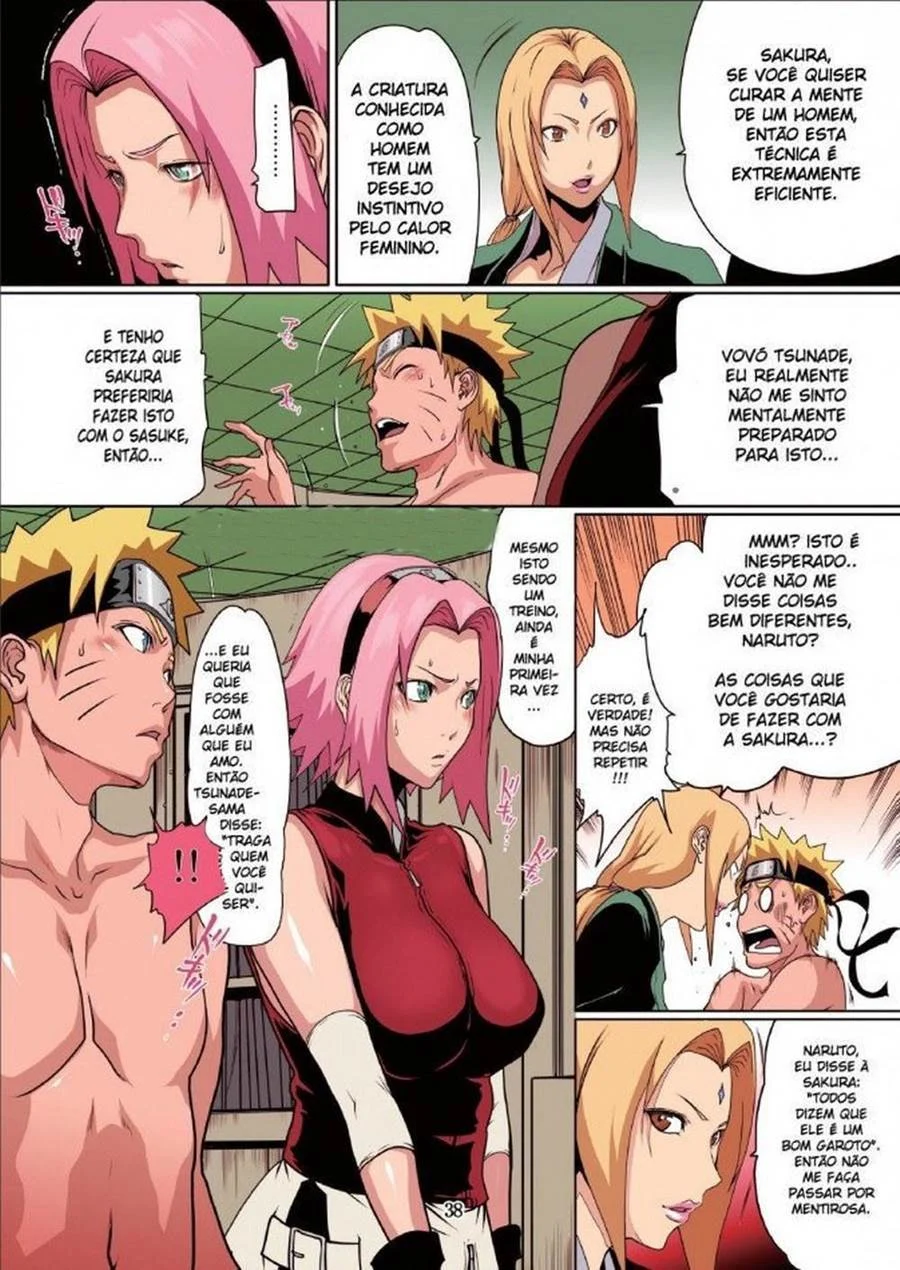 Hentai Explícito: Naruto Transando com Todo Mundo - Quadrinhos Eróticos Apimentados
