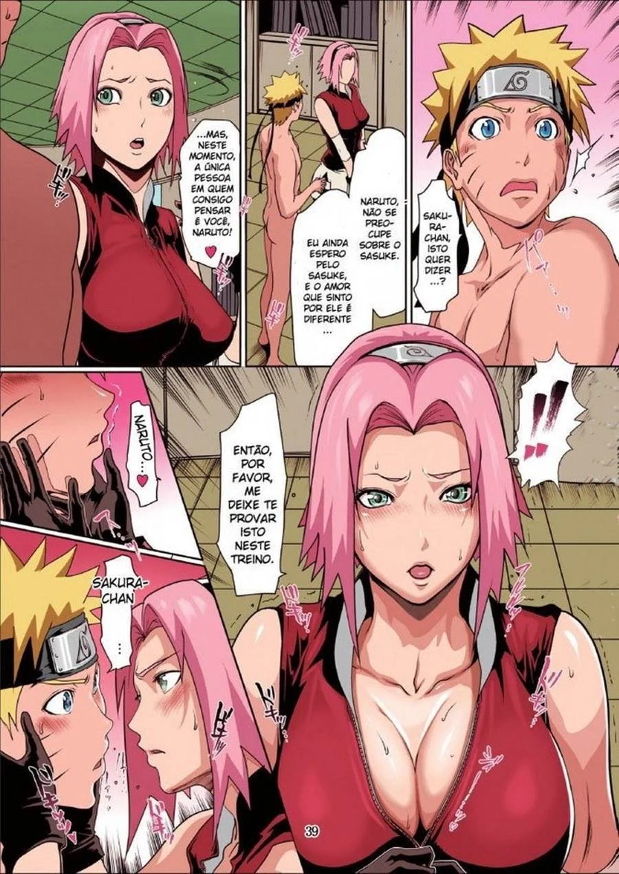 Hentai Explícito: Naruto Transando com Todo Mundo - Quadrinhos Eróticos Apimentados