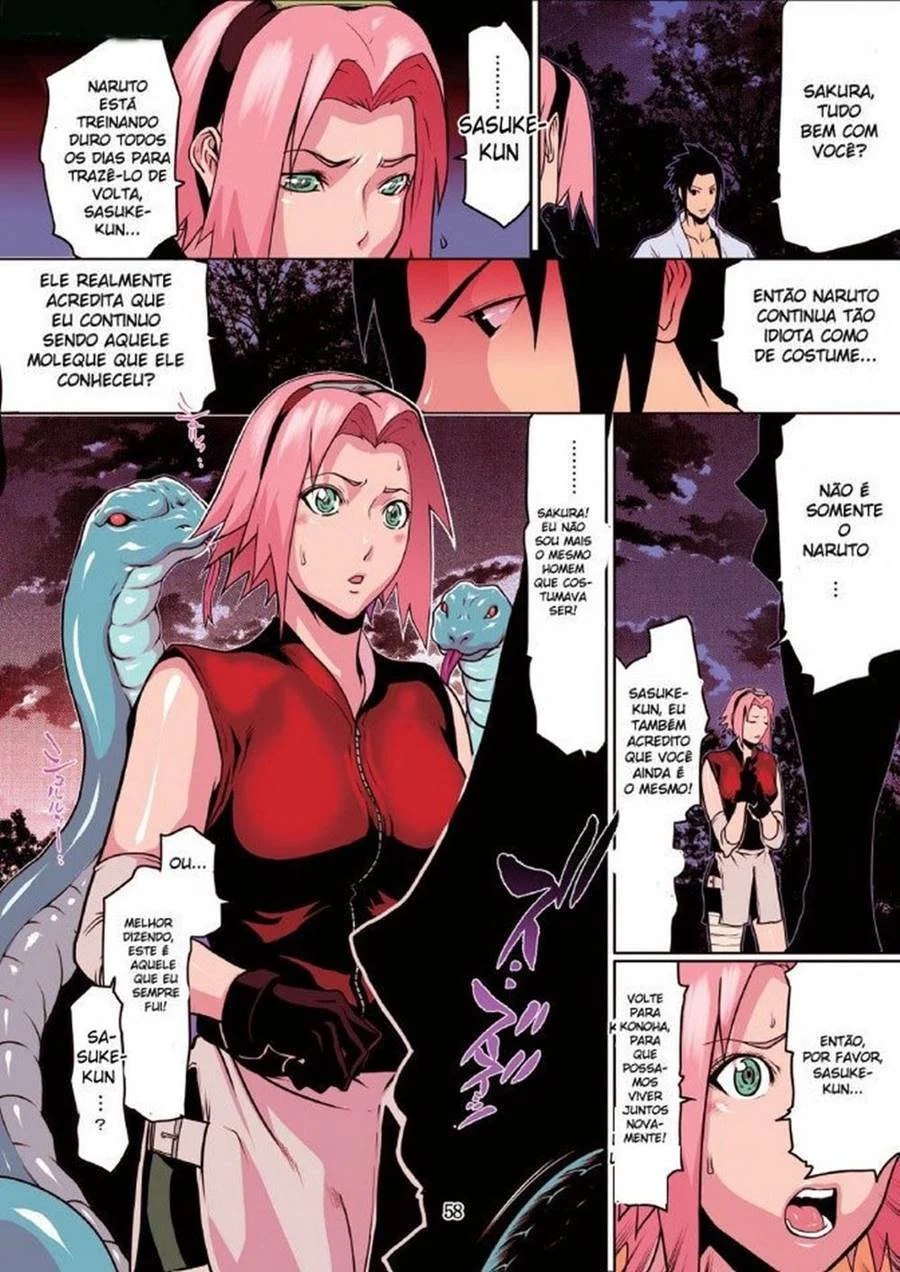 Naruto e Sakura: Quadrinhos Eróticos Explícitos em HQ
