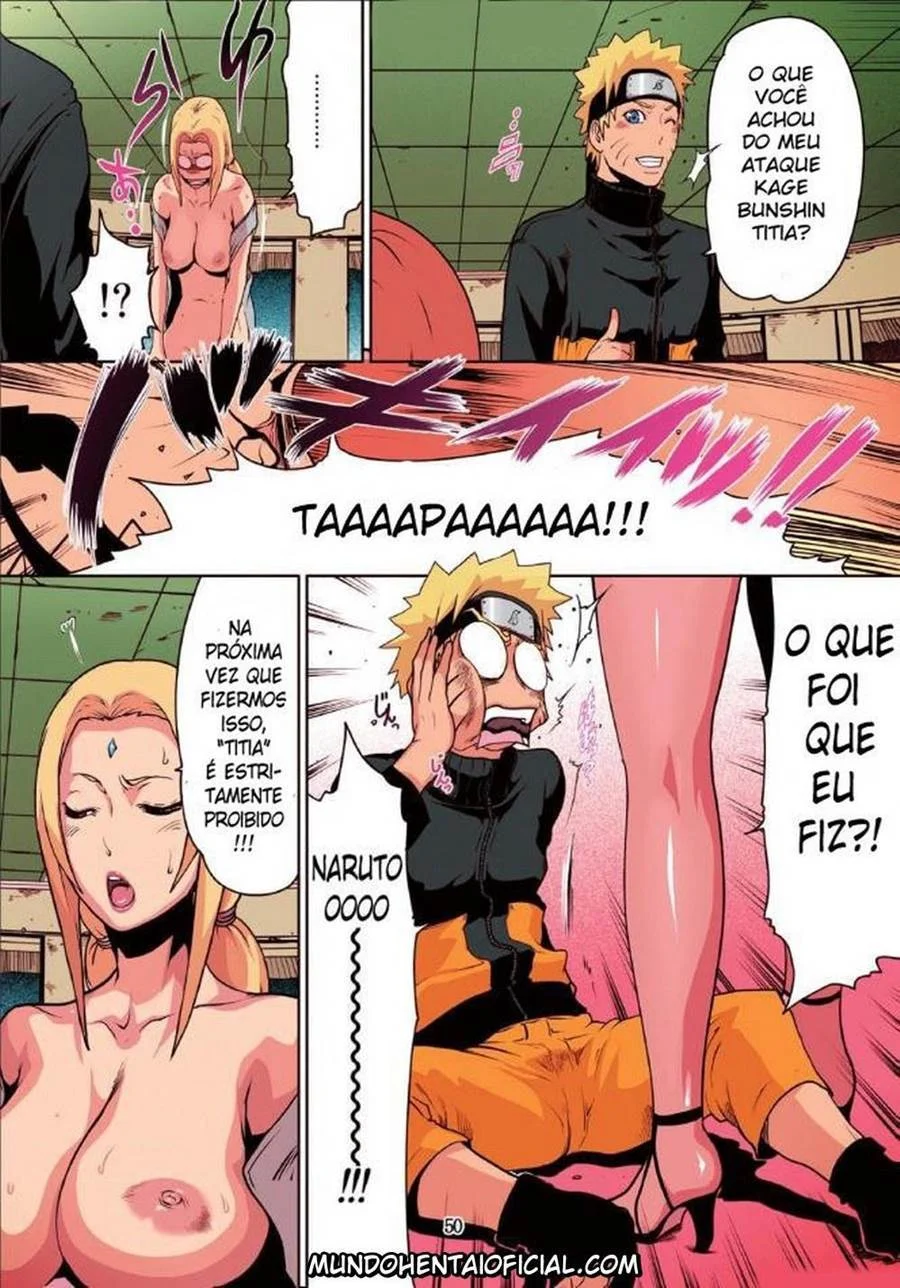 Quadrinhos Explícitos: Naruto Transando com a Naru Love numa Suruba Quente