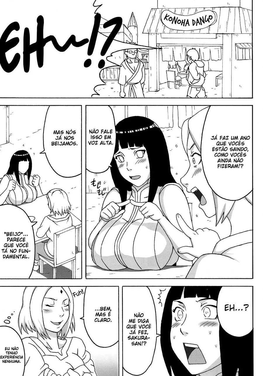 NaruHina: Naruto Comendo a Hinata em HQ Explícita
