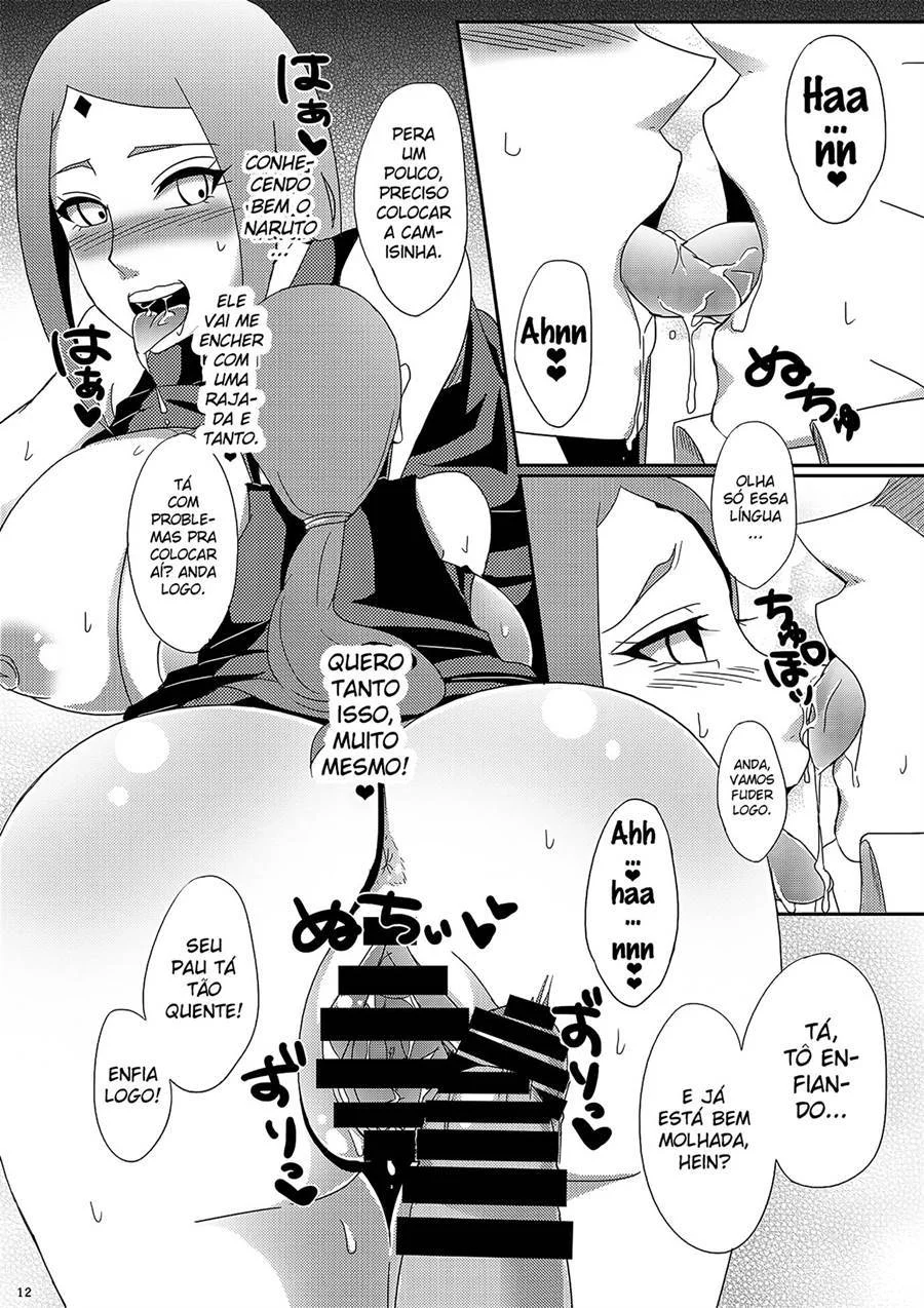 Naruto e Sakura em HQ Explícita - Sexo Proibido entre Colegas de Vila