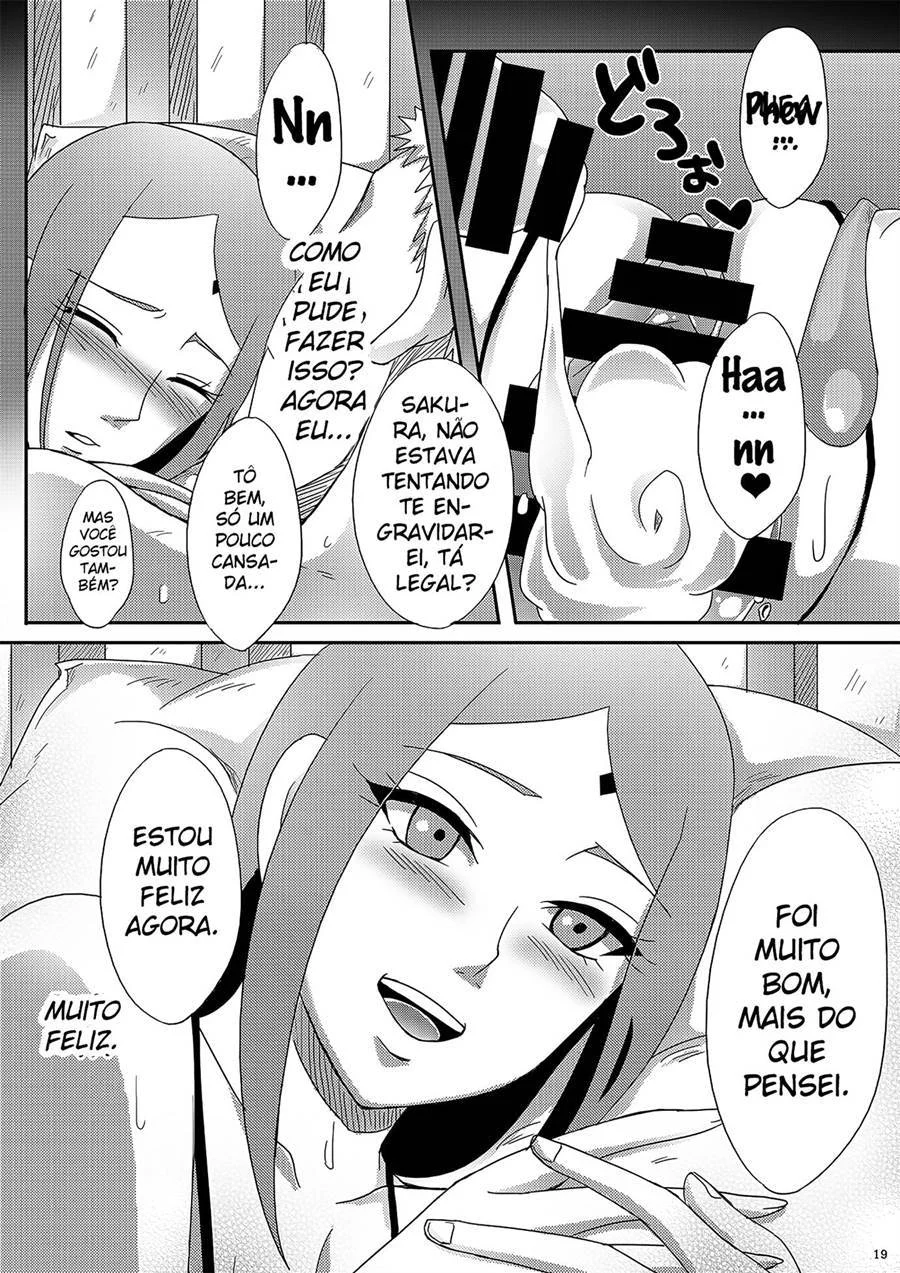 Naruto e Sakura em HQ Explícita - Sexo Proibido entre Colegas de Vila