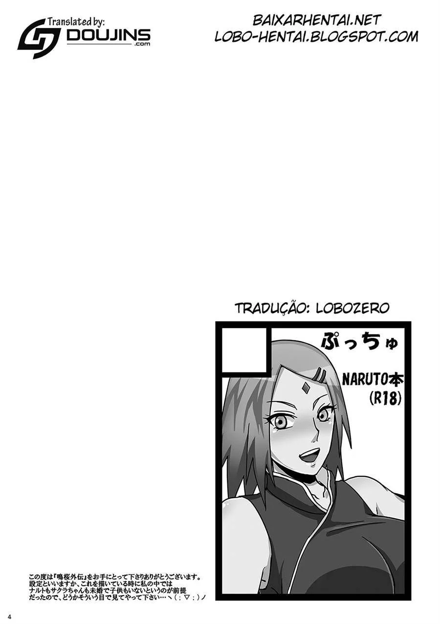 Naruto e Sakura em HQ Explícita - Sexo Proibido entre Colegas de Vila