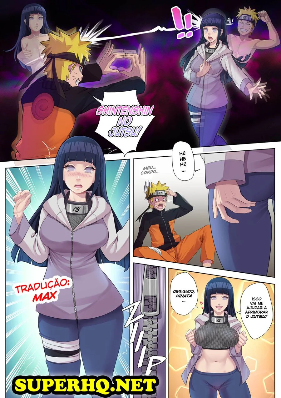 Naruto Fudendo as Esposas Morenas na Vila da Folha - Hentai Explícito