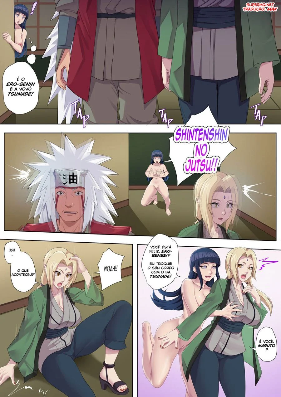 Naruto Fudendo as Esposas Morenas na Vila da Folha - Hentai Explícito