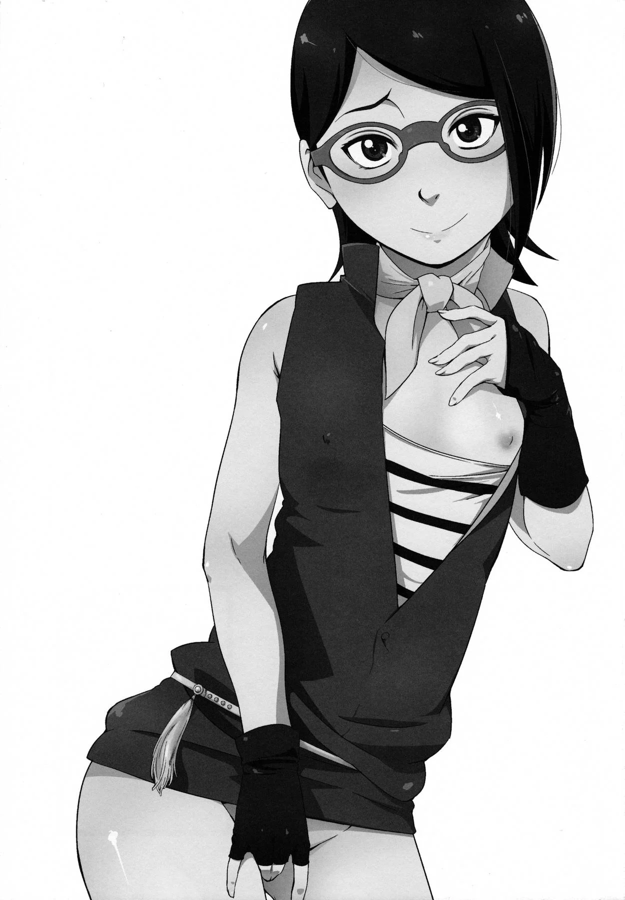 Suruba Proibida com Naruto: Hentai em Preto e Branco Explícito