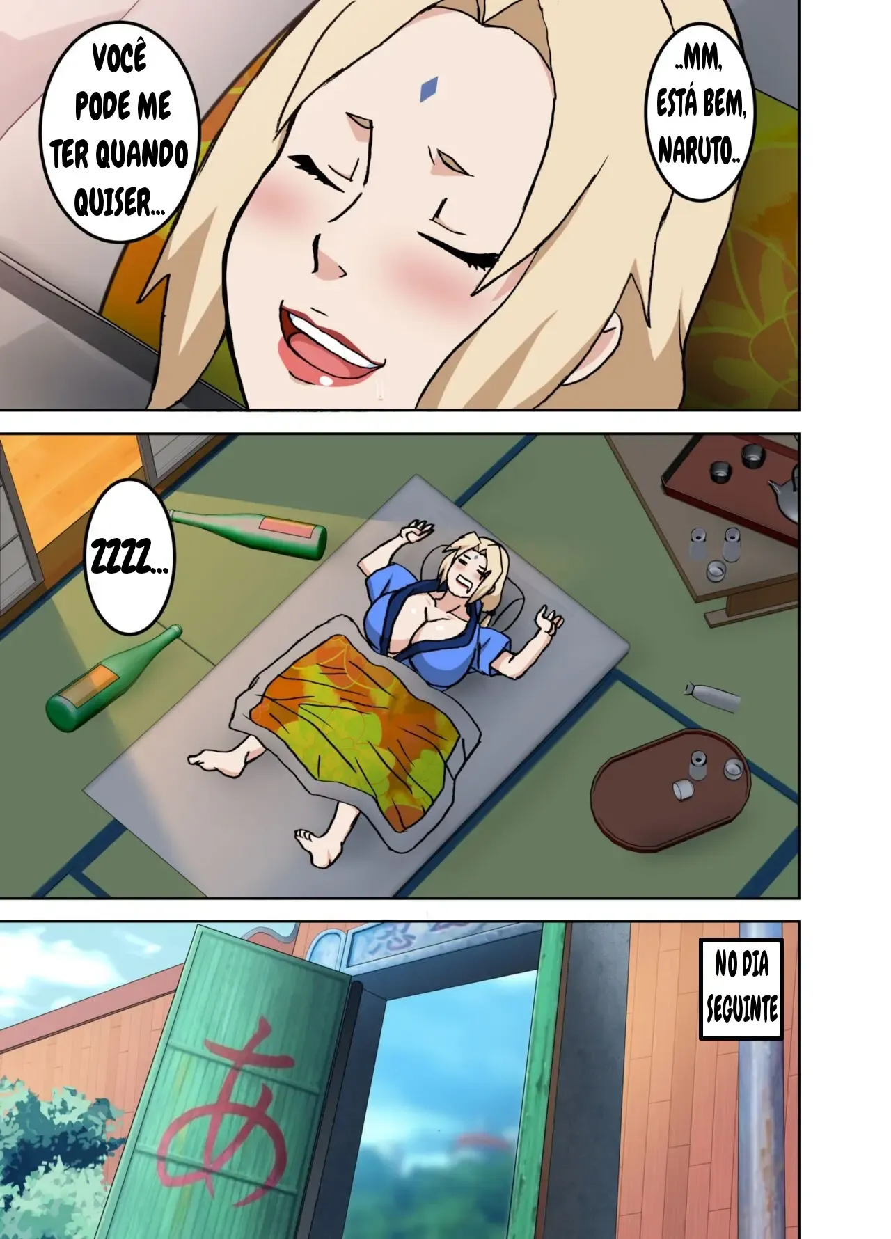 Naruto Transando com Shizune e Tsunade - Quadrinhos Eróticos Explícitos