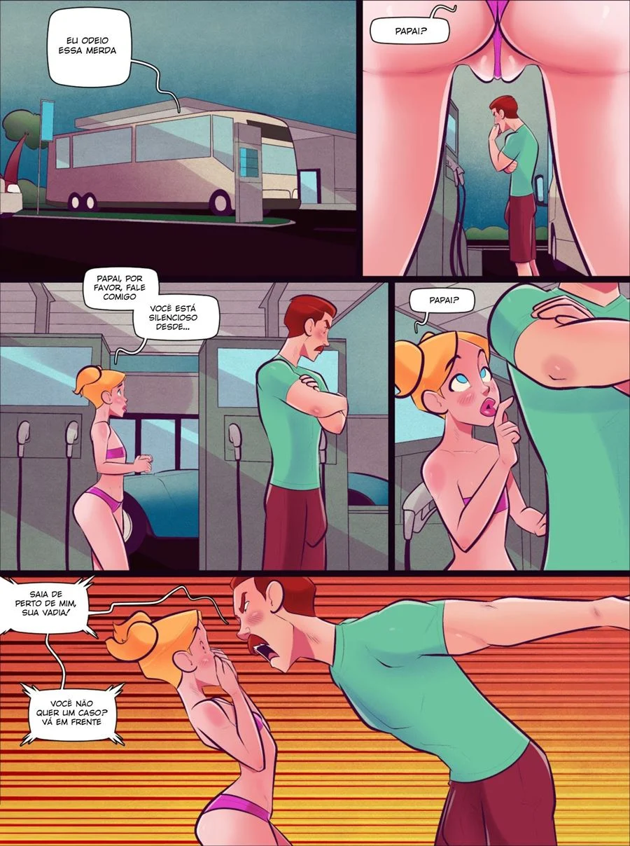 Quadrinhos Sexuais: Gozando com a Família Campton em Orgia Proibida