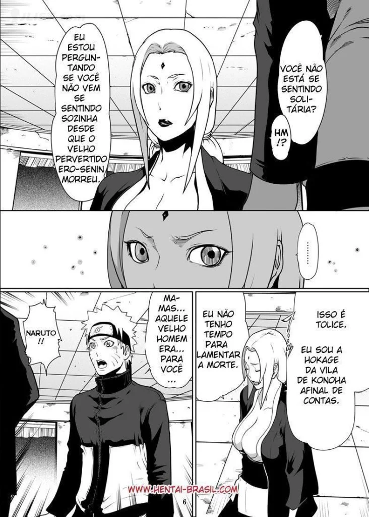 Tsunade Submissa: Hentai Explícito do Naruto Fodendo a Hokage Sem Limites