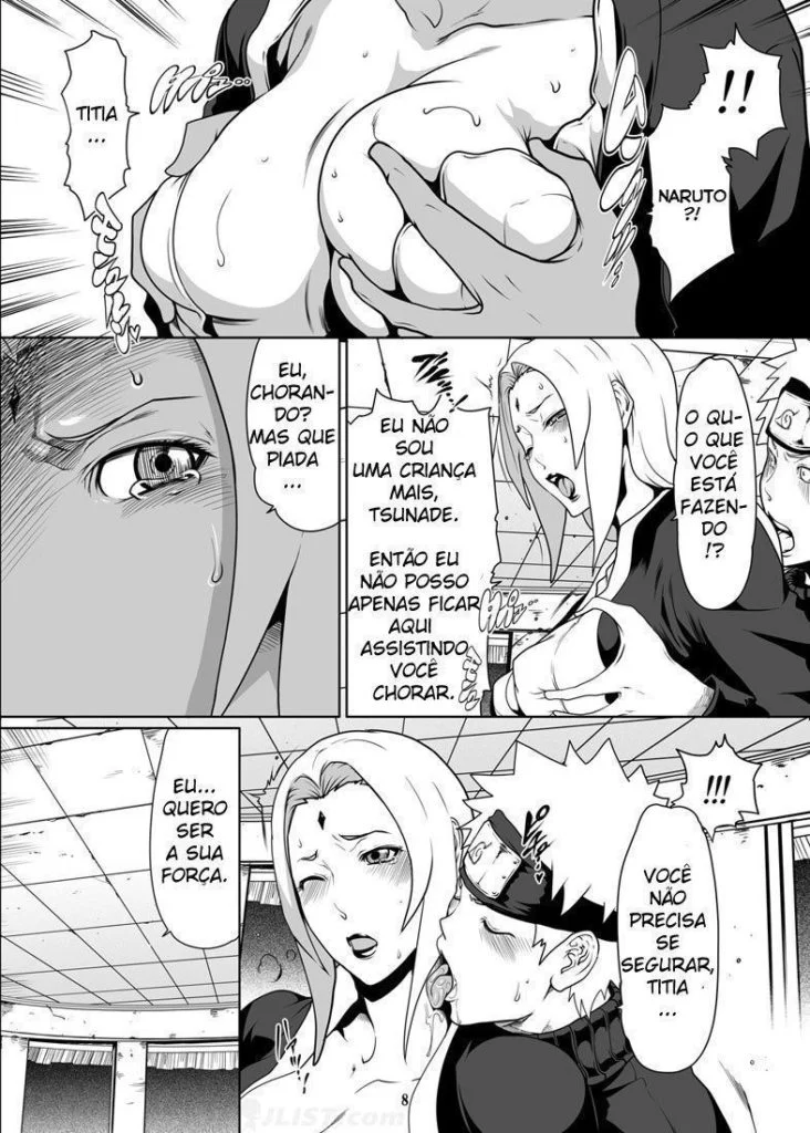 Tsunade Submissa: Hentai Explícito do Naruto Fodendo a Hokage Sem Limites