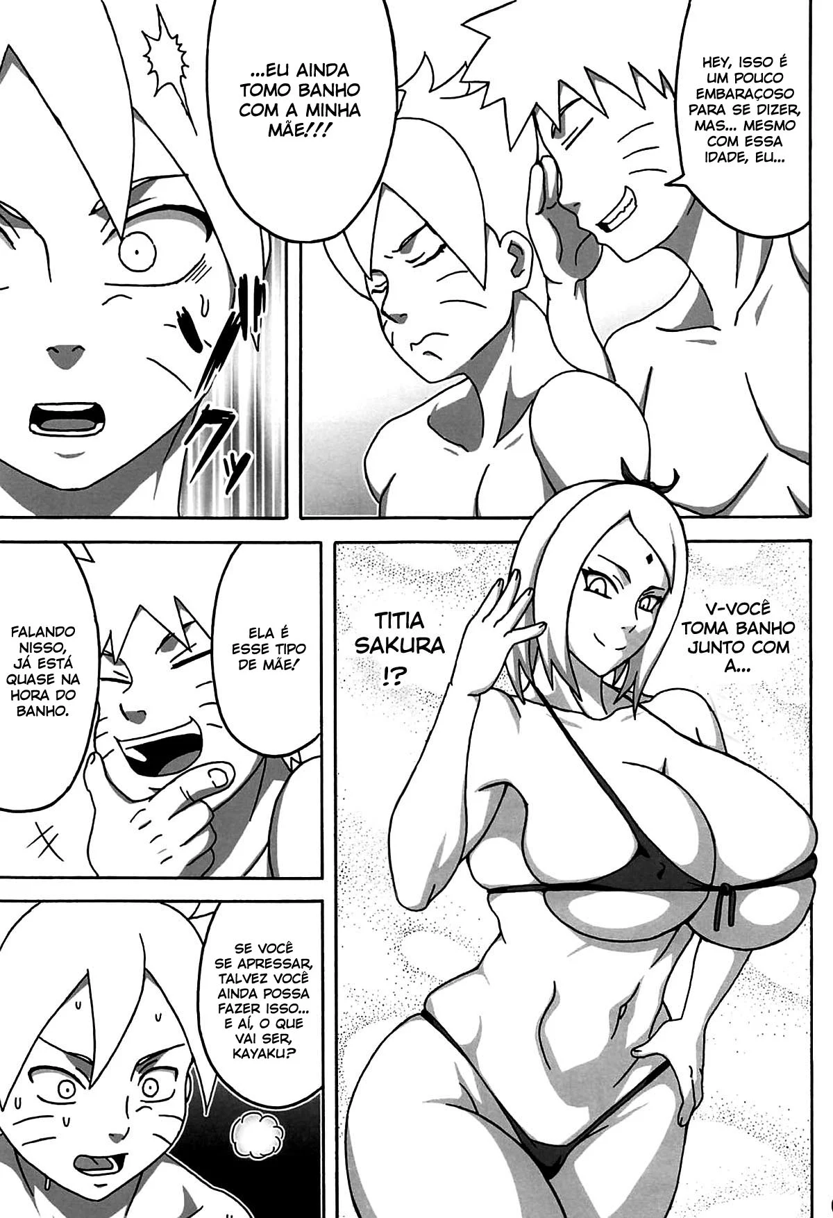 Sakura e Tsunade em Orgia Explícita no Quarto Secreto de Naruto