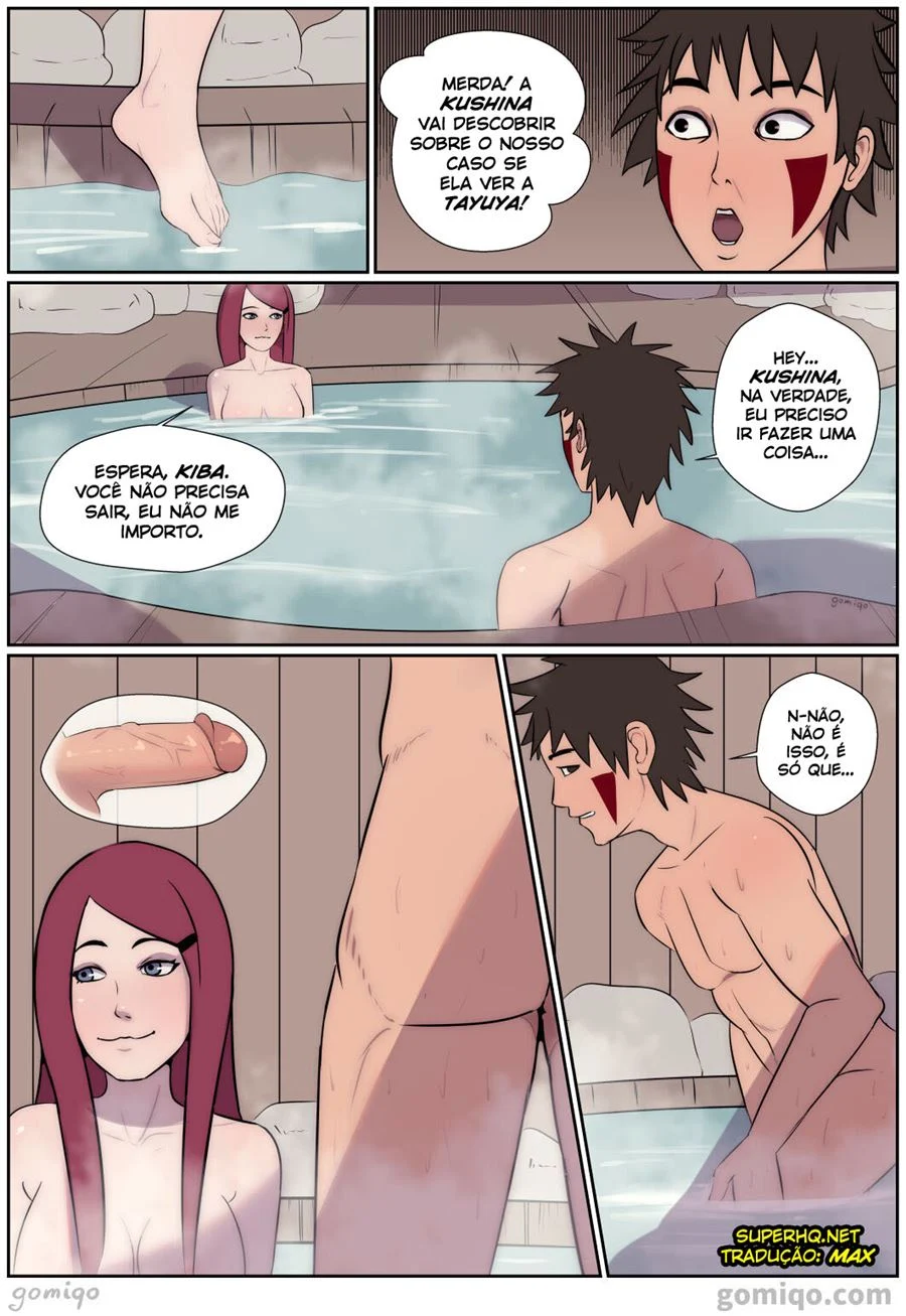 Naruto: A Noite Proibida de Kiba com Hinata - Sexo Explícito em HQ