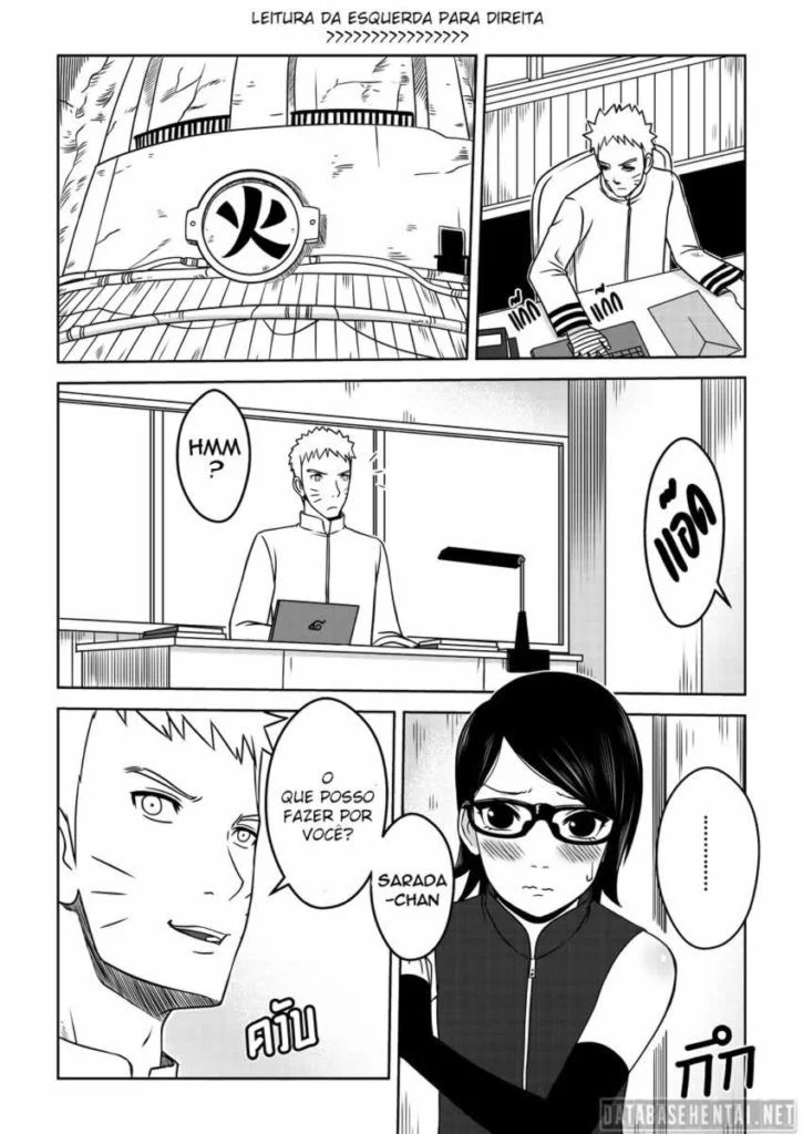 Erotismo Explícito Naruto x Sarada: Sasuke Traído em HQs Pornôs Quentes