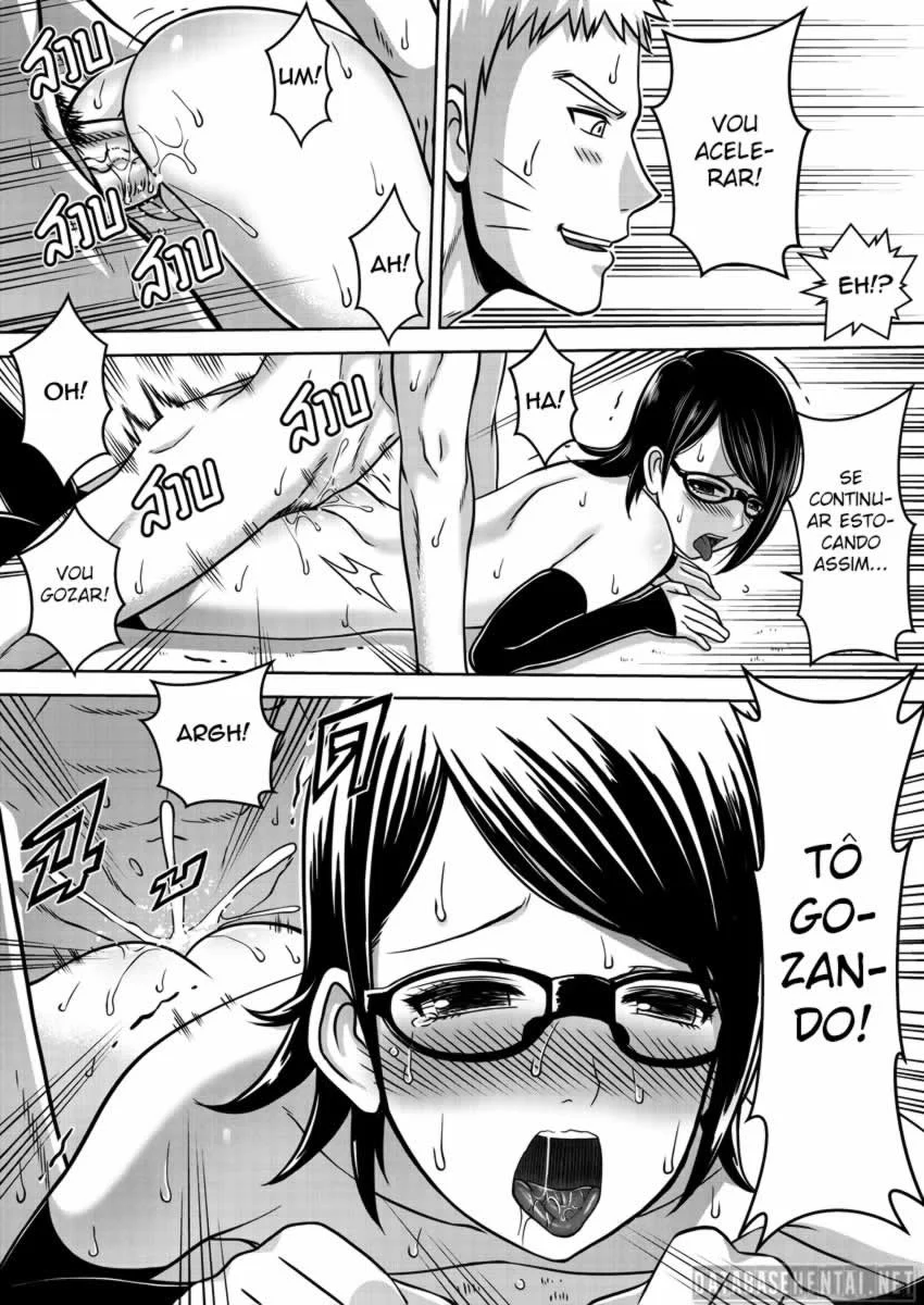 Erotismo Explícito Naruto x Sarada: Sasuke Traído em HQs Pornôs Quentes