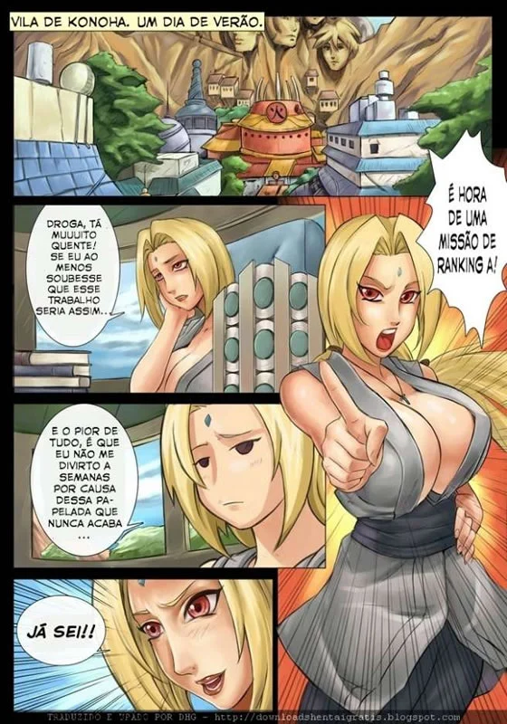 Tsunade Coloca Naruto em um Teste de Resistência Sexual Explícito