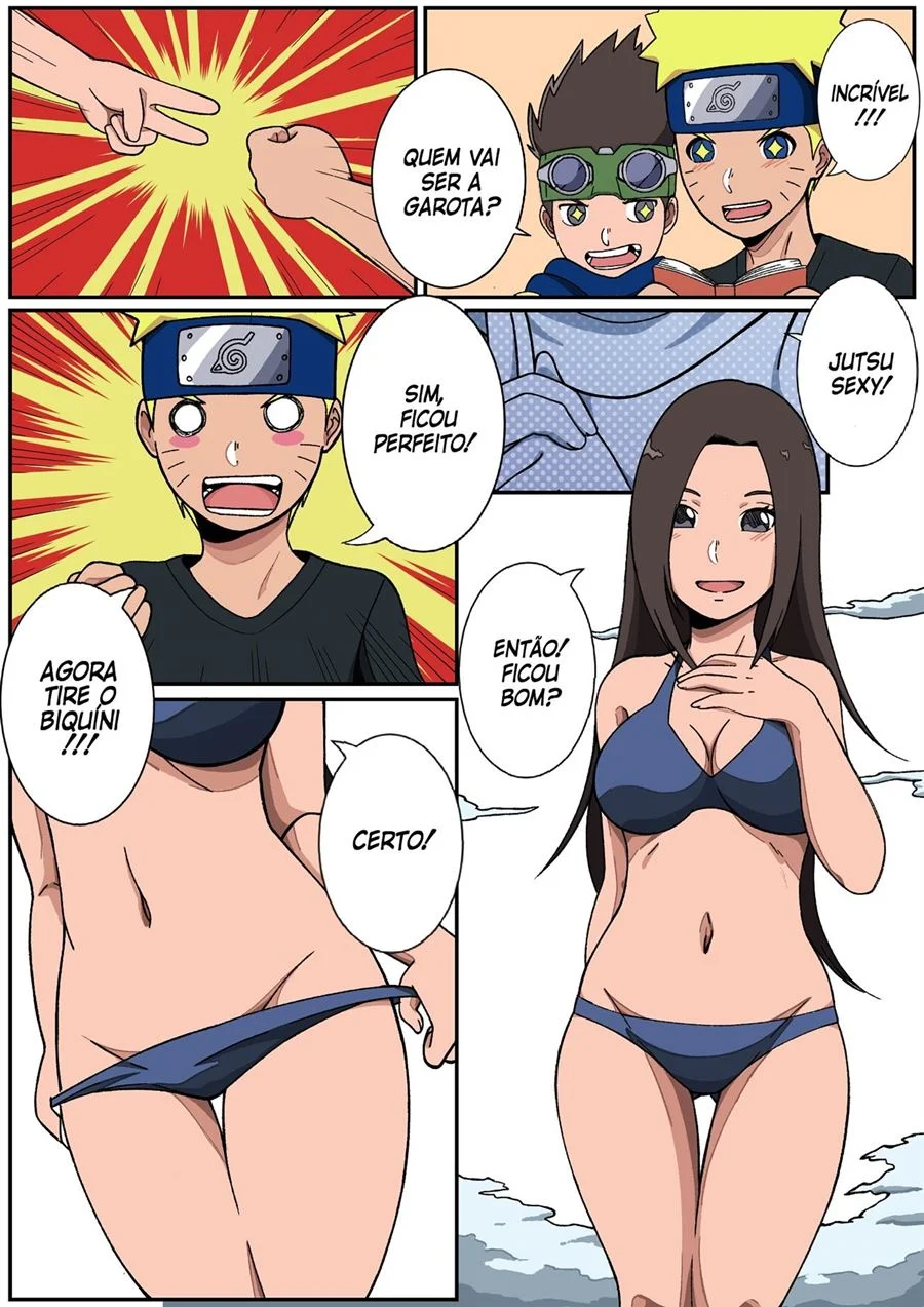 Aventuras Proibidas de Naruto: Sexo Explícito com Konohamaru nos Quadrinhos