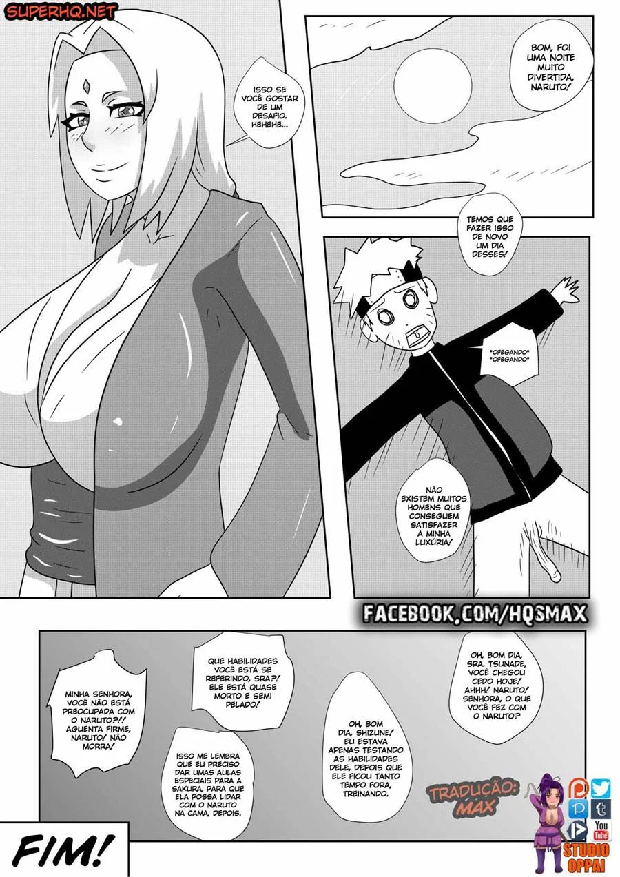 Naruto Fode a Tsunade com Muito Tesão - Sexo Explícito em HQ