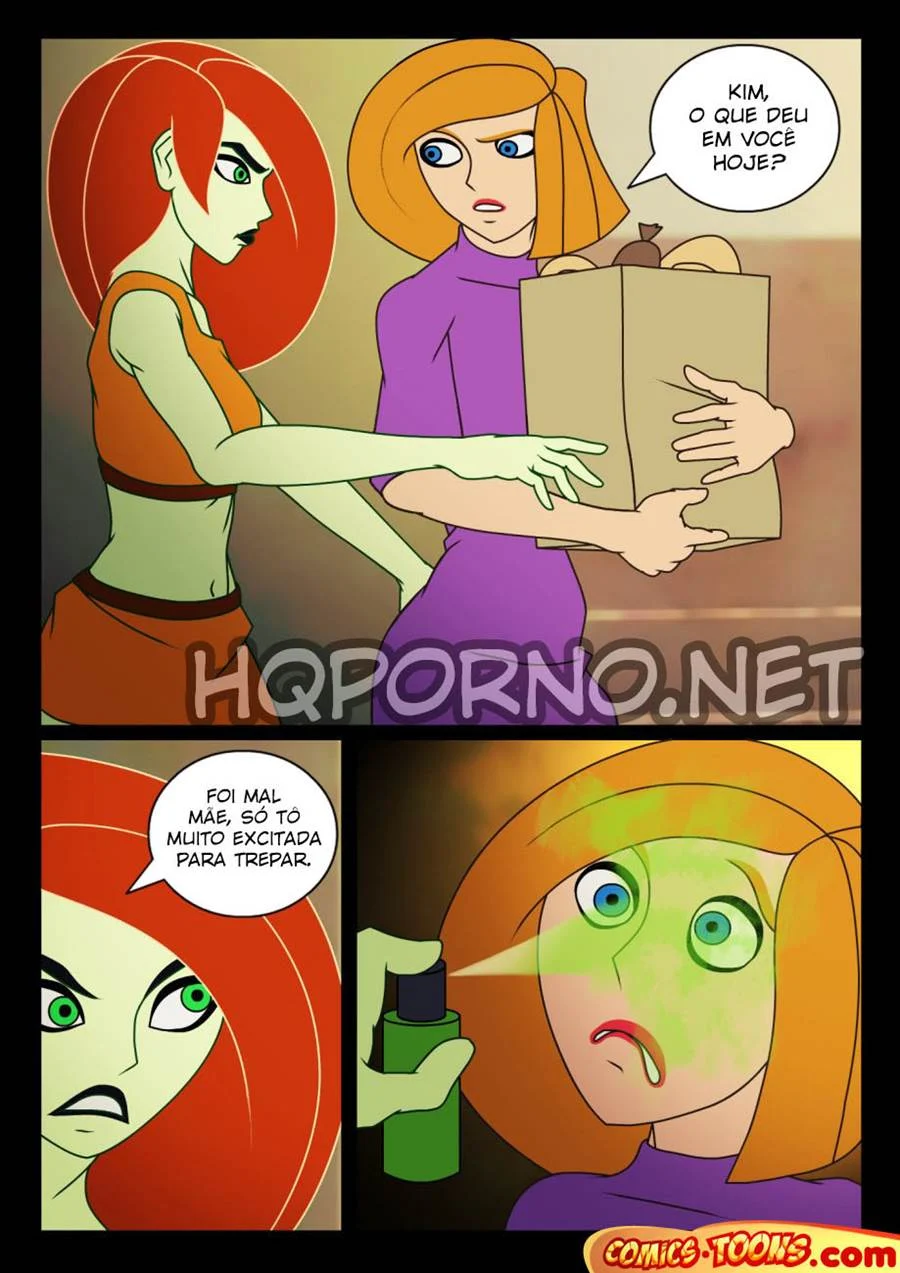 Kim Possible chupa uma buceta suculenta em HQ erótica explícita