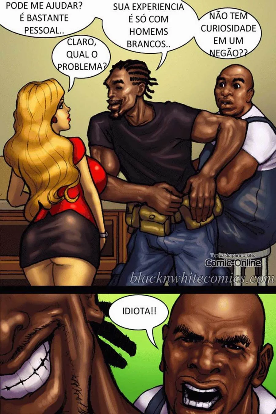 Estrondo Negro: Adestrei a Esposa e a Filha do Patrão na Pica