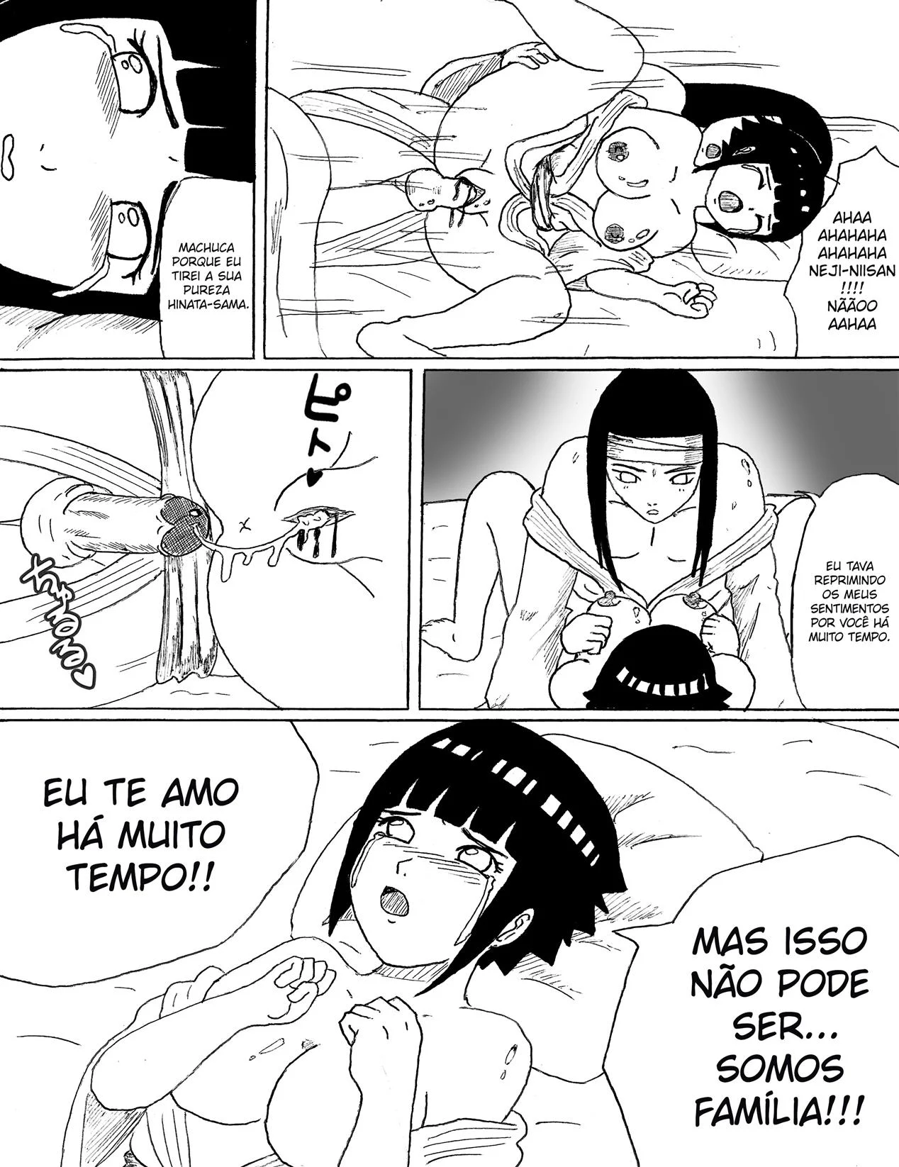 Neji Hyuga Arrombando Hinata - Hentai Explícito do Naruto