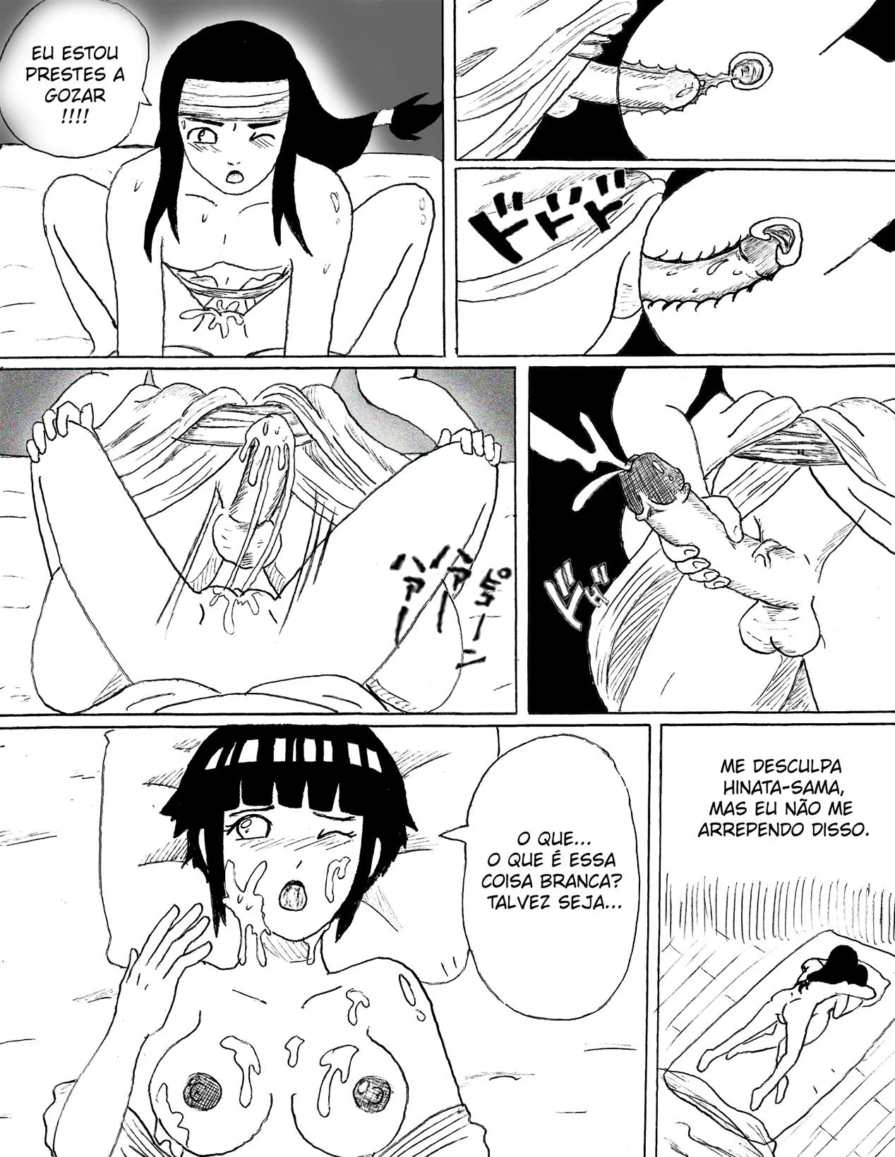 Neji Hyuga Arrombando Hinata - Hentai Explícito do Naruto