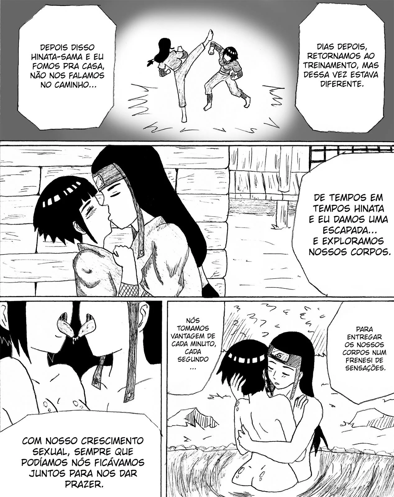 Neji Hyuga Arrombando Hinata - Hentai Explícito do Naruto
