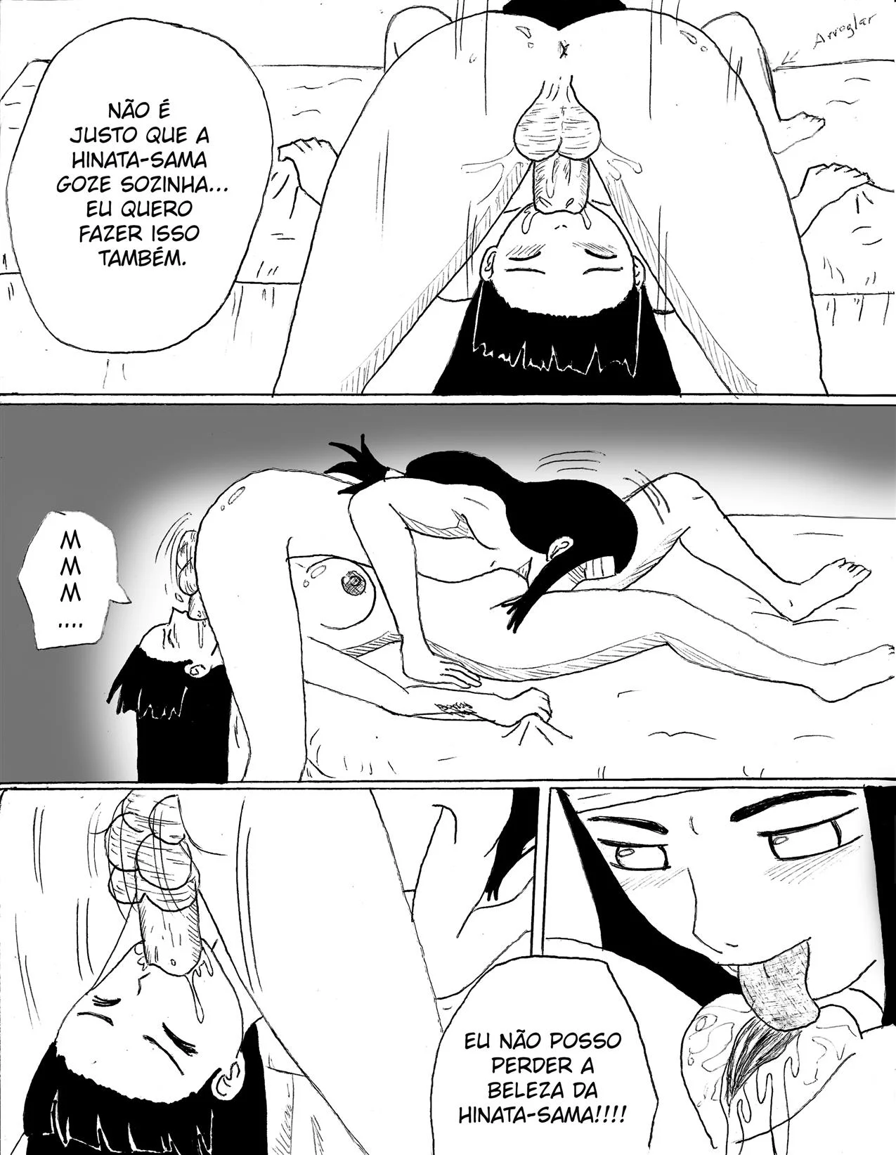Neji Hyuga Arrombando Hinata - Hentai Explícito do Naruto