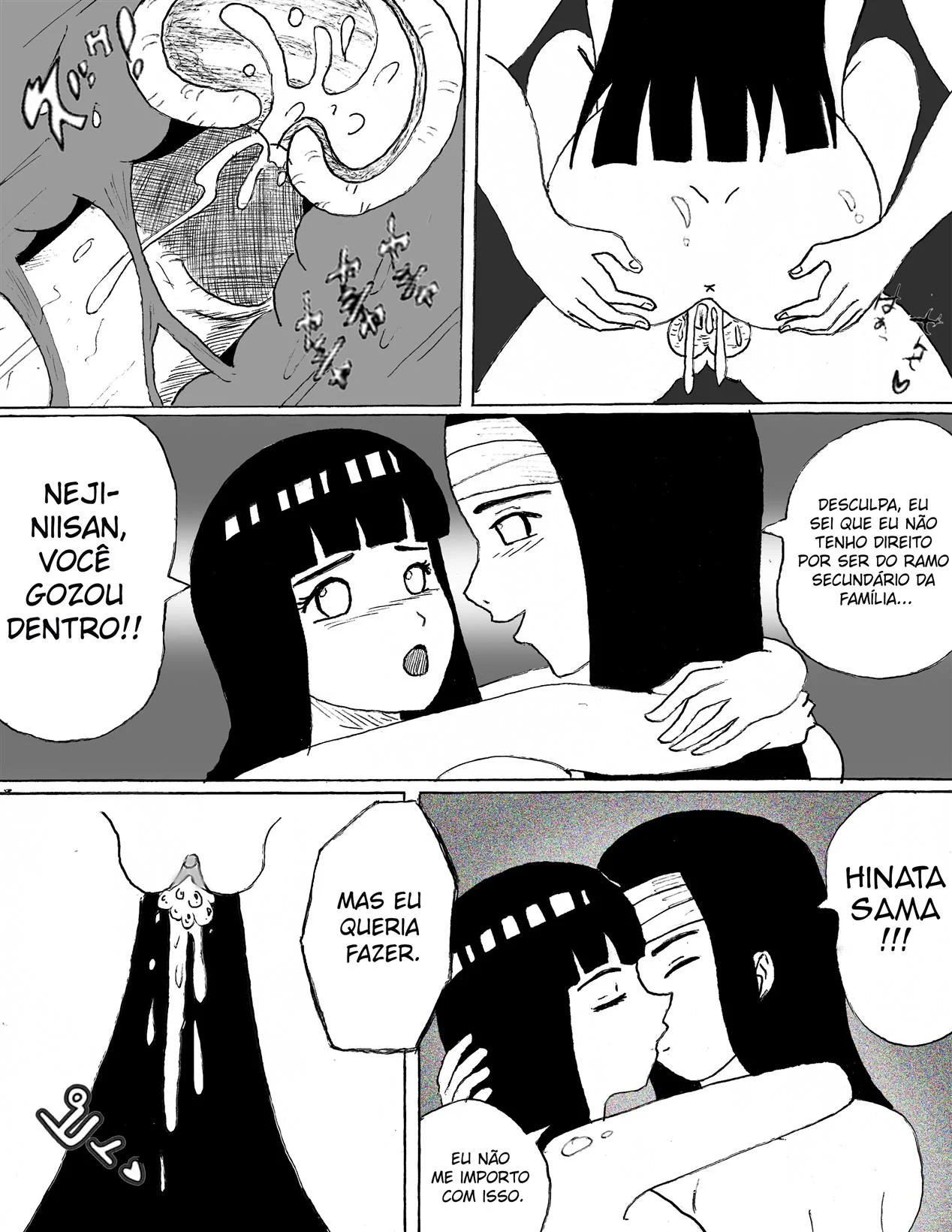 Neji Hyuga Arrombando Hinata - Hentai Explícito do Naruto