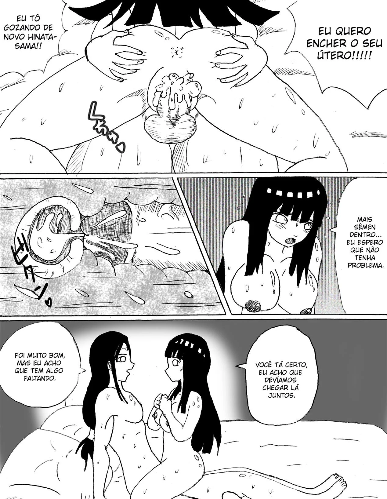 Neji Hyuga Arrombando Hinata - Hentai Explícito do Naruto