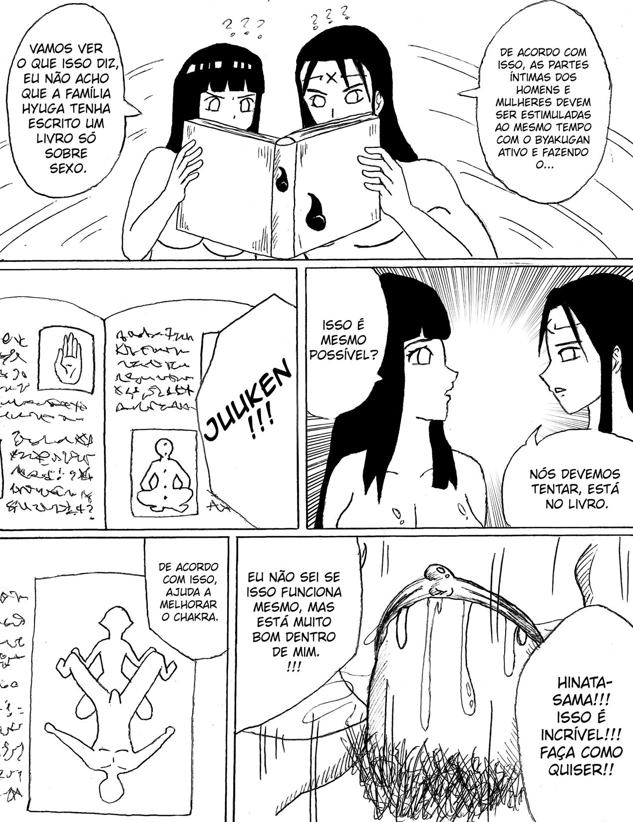 Neji Hyuga Arrombando Hinata - Hentai Explícito do Naruto