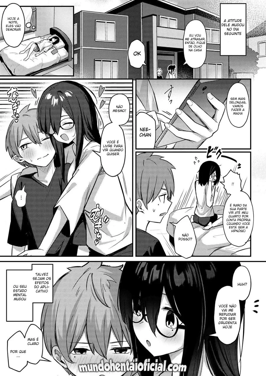 Irmã com peitos gostosos quer roubar o pau do irmão mesmo hipnotizada