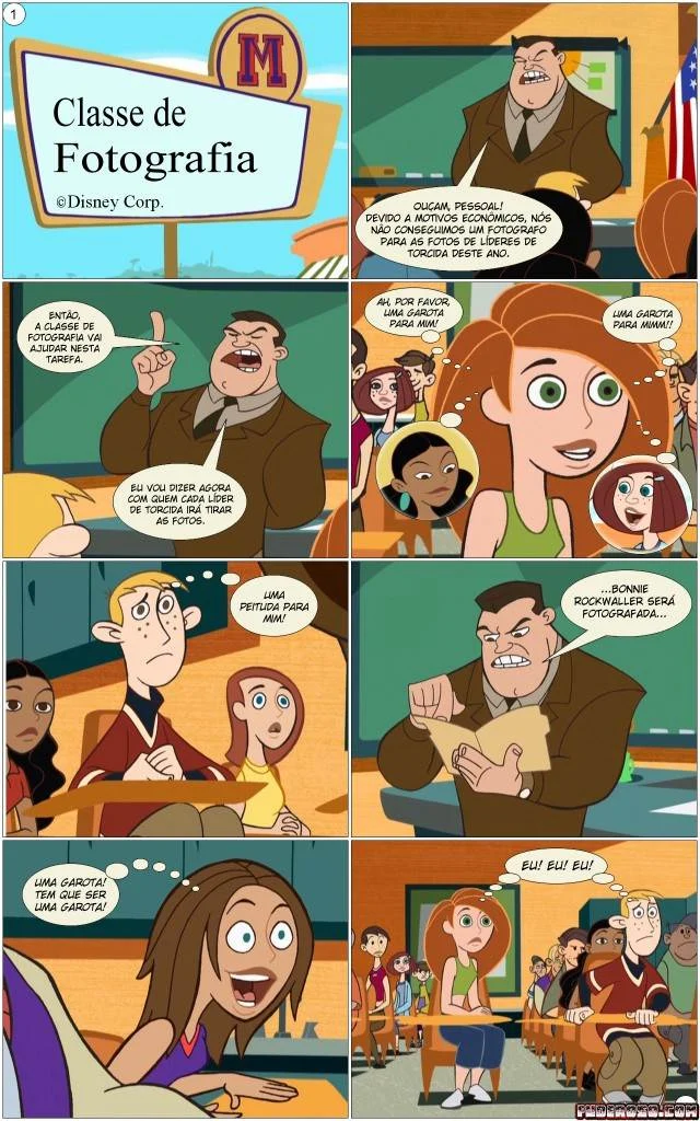 Kim Possible Transando na Sala de Aula - Hentai Explícito em HQ