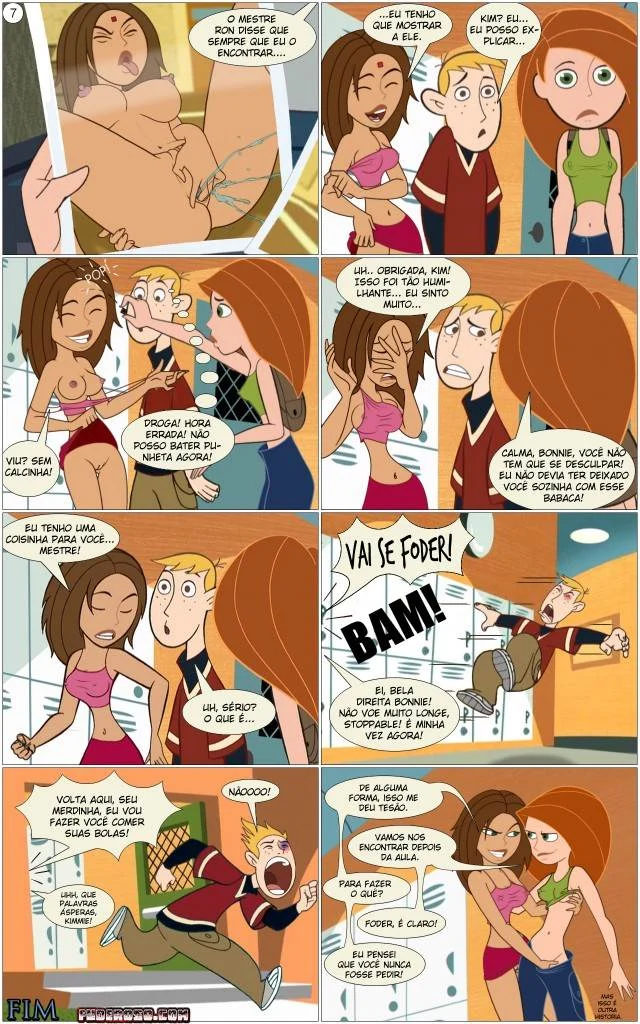 Kim Possible Transando na Sala de Aula - Hentai Explícito em HQ